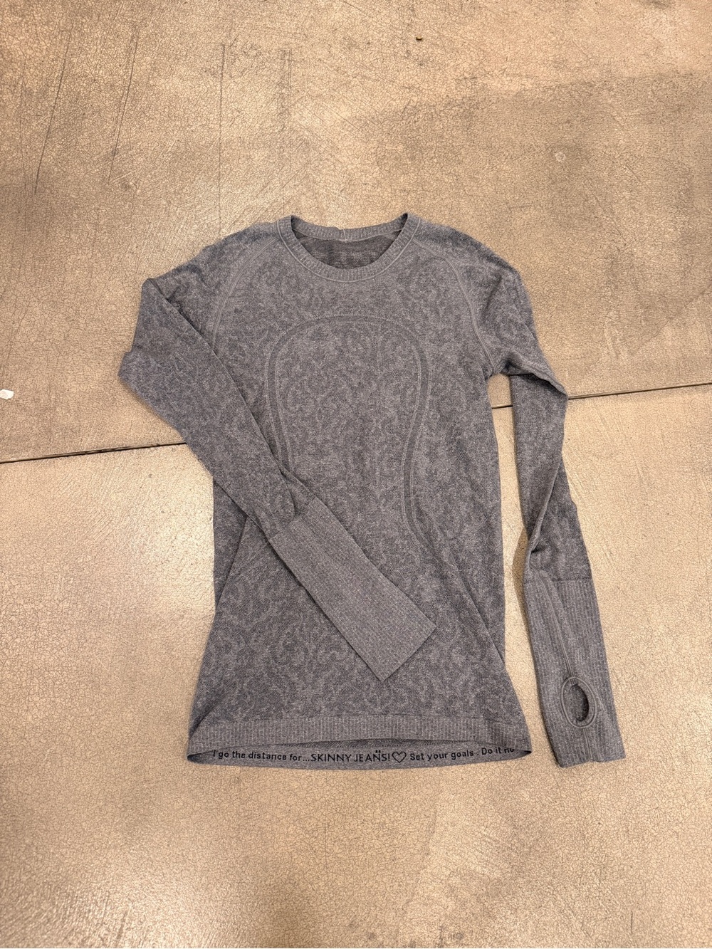 lululemon athletica Heathered Gray Crewneck Sweater